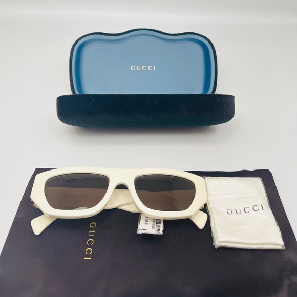 Gucci Logo 53MM Rectangular Sunglasses - Picture 5 of 12